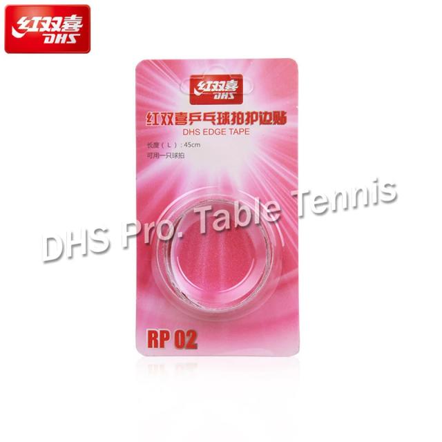 Conjunto de 2 Fitas Borda DHS Originais para Raquetes de Tênis de Mesa Profissional - Acessórios de Ping Pong