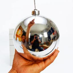 Bola de decoração para natal 1 peça, 150mm-250mm, ornamentos para pendurar árvore de natal, bola brilhante para casa, bar, festa, casamento, decoração de natal - Image 3