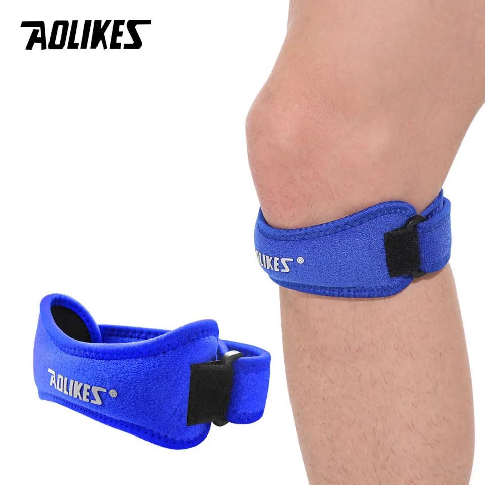 AOLIKES-Joelheira Ajustável para Alívio das Dores, Estabilizador Patela, Suporte Brace, Caminhadas, Futebol, Basquete, Corrida, Esporte, 1Pc - Image 1