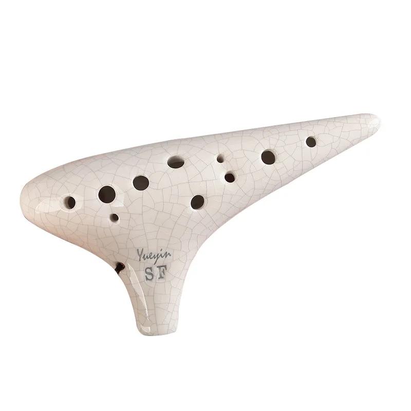 Flauta Ocarina para Escola, 12 Buracos, Treble, Alto, Chaveiro, Tocando Profissional, Instrumento de Música Folk, Fluta - Image 1