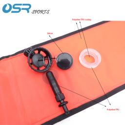 Salsicha Sinal Bóia de Superfície para Mergulho, Tubo de Segurança Inflável, Alta Qualidade, 1.2m 1.5m 1.8m - Image 4