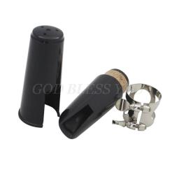 Kit de bocal de clarinete com ligadura, uma palheta e tampa de plástico preta, drop shipping - Image 3