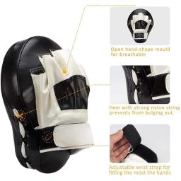 Saco De Boxe Curvo para Adultos e Crianças, Equipamento De Boxe, Sacos De Perfuração Para Taekwondo, Muay Thai, Karatê, PU Training Paws Pads, 1 Pc, 2Pcs - Image 2