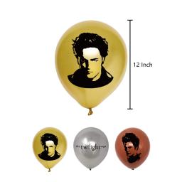 Twilight Movie Theme Banner para Meninos e Meninas, Feliz Aniversário Decorações de Festa, Balão, Bolo Topper, Bandeira, Bola, Vampiro, Suprimentos, 46Pcs - Image 5