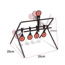 Habilidade tática para Outdoor Indoor Airgun, 5-Plate Reset Target, também para Airsoft Paintball Tiro, Melhorar a Caça Tiro - Image 2
