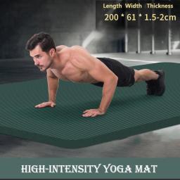 Tapete de yoga espesso, de alta qualidade, com 200cm, 20mm, antiderrapante, para ginástica, pilates, academia, casa, insípida, esportivo - Image 1