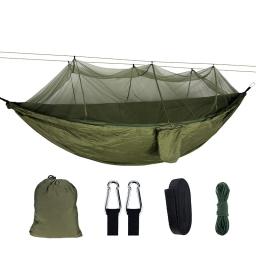 Hammock ao ar livre com Mosquiteiro, Camping pendurado cama de dormir, Swing portátil do jardim, cadeira dupla, Parachute, pessoa dupla - Image 1