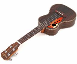 Rosewood ukulele 23 Polegada hawaiian mini guitarra 4 cordas ukelele uva som buraco instrumento de música elétrica ukulele com captador - Image 6