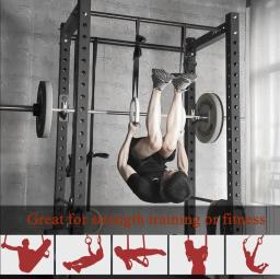 Anéis de Ginástica de Madeira com Alças Ajustáveis, Home Gym, Crossfit, Pull Up, Força Total do Corpo, Treinamento Muscular, 4.5m, 28mm, 32mm - Image 5