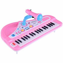 Music Toy Piano Teclado com Microfone, 37 Teclas, Musical Eletrônico, Instrumentos Multifuncionais, My First Pinao Toy for Kids - Image 3