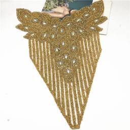 Cristais de strass para enfeite, roupa com desenho de strass dourado em forma de abacaxi - Image 4