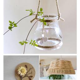 Cordel de juta colorido, corda de juta natural para obras de arte, artesanato diy, exibição de imagem e enfeites, fio de embrulho de presente - Image 5