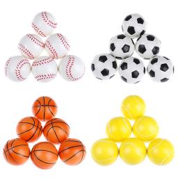 63mm crianças macio futebol basquete tênis de beisebol brinquedos espuma esponja descompressão vent stress bolas futebol anti stress - Image 3