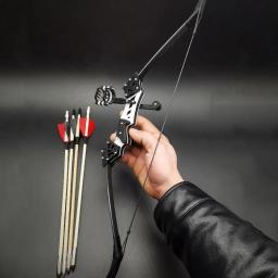 Mini arco com 4 flechas, brinquedo descompressão destacável, pequeno arco reverso, 18 kg, arco e flecha - Image 2