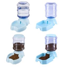 Alimentador automático para animais de estimação, tigela potável de grande capacidade, l, para cães e gatos, com suporte para comida - Image 5