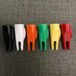 100 pçs tiro com arco seta nock 5/16 od 8mm apto para diâmetro 7mm seta de madeira eixo seta de bambu ao ar livre tiro acessórios - Image 2
