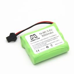 Bateria Recarregável Ni-MH, Tamanho AA, 3.6 V, 3000mAh, Apto Para Carro RC, Brinquedo, Barco, Modelo - Image 2
