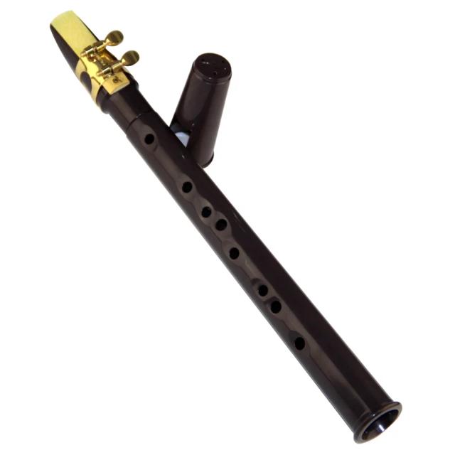 Saxofone Portátil de Bolso com Bolsa de Transporte - Compacto e Estiloso em Preto/Marron