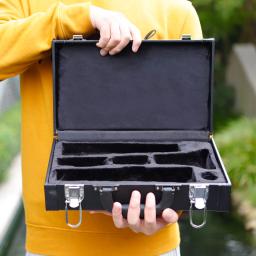 Caso De Armazenamento De Clarinete Caixa Acolchoada, Instrumentos Dustproof, Bolsa De Transporte, 32.5x10.7x 19.5cm - Image 1