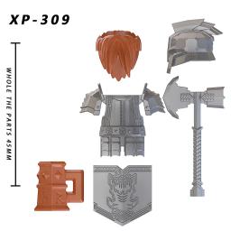Armas de brinquedo para crianças kt1040, venda única de cavaleiros medieval anim, capacete de ferro, armadura, acessórios, bloco de construção - Image 6