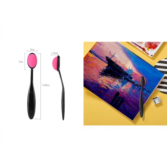 Pincéis de Mistura para Pintura e Maquiagem: Estêncil DIY em 3 Tamanhos para Artesanato e Scrapbooking