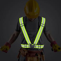 Alta Visibilidade Neon Safety Vest, Cinto Refletivo, Fit for Running, Cycling, Sports, Outdoor Clothes, Hot, 360 Degrees - Image 4