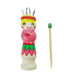 Fio de madeira lã knitter tricô boneca diy artesanato tear corda trançado fabricante ferramentas costura acessório - Image 4