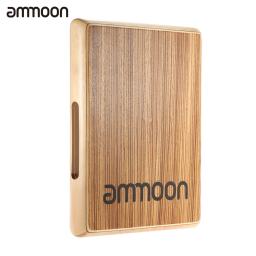 Ammoon compacto viagem cajon mão plana tambor persuession instrumento 31.5*24.5*4.5cm com viagem caixa plana tambor levar saco - Image 1