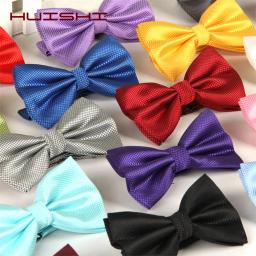 Huishi-gravata borboleta ajustável, para homens e mulheres, acessórios para casamento, festa, gravata borboleta, clássica, adulto, ajustável, moda, gravata - Image 1