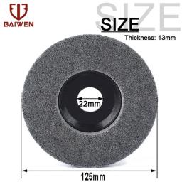 Roda de polimento de fibra de nylon, disco abrasivo não tecido, rebolo para metal, 4-5 ", 100mm, 115mm, 125mm - Image 4
