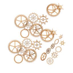36 peças formas de madeira mista artesanato arte diy enfeite steampunk - Image 2