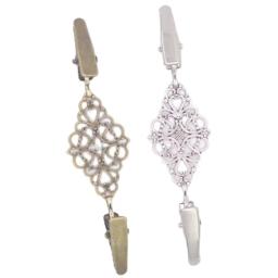 Retro Cardigan Clip Fixadores para Roupas, Prendedores de roupa, Cachecol Clip Brooch, Sliver Pin Buckle, Clip Holder, Mulheres Vestido Jóias - Image 6