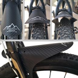 Para-lamas de bicicleta de 7 cores 2 peças de guarda-lamas de bicicleta de qualidade em fibra de carbono dianteira traseira MTB para bicicletas de montanha acessórios para bicicletas - Image 5