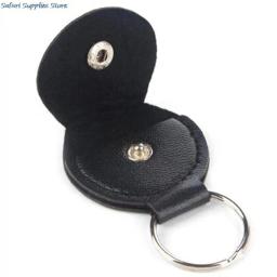Palhetas de couro falso estilo estojo, palhetas para guitarra e baixo, bolsa com suporte - Image 4