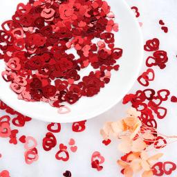 Lantejoulas brilhantes para o dia dos namorados, decoração de mesa em pvc para festa de casamento, 15g - Image 2