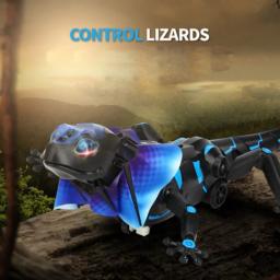 Rc animais selvagens lagartos de controle remoto infravermelho sensing lagarto movimento indutor som iluminação elétrica pet hobby crianças brinquedo - Image 6