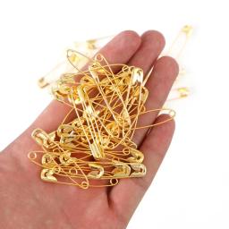 Alfinetes de segurança de ferro, acessórios de segurança diy, pinos pequenos de ferro prateado/dourado/preto, 100 peças - Image 6
