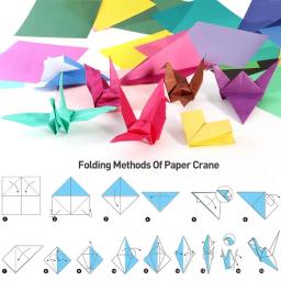 Papel Cores Vivid Folding para Artes e Ofícios Projetos, Single Sided Origami Folha Quadrada, 50 Folhas - Image 6