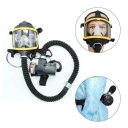 Máscara De Gás De Rosto Completo Alimentado De Ar Elétrico, Sistema De Respirador, Suprimentos De Segurança De Trabalho, Fluxo Constante, Proteção - Image 2
