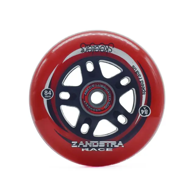 Patins de Velocidade em Linha com Pneus PU Track para Slalom e Street - ILQ-11, 24mm, Dureza 84A, Conjunto com 2 Peças