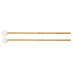 Percussão Instrumento Acessórios, madeira maciça Handle Drum Sticks, Qualidade Felt Marretas, Baquetas, 1 Par - Image 3