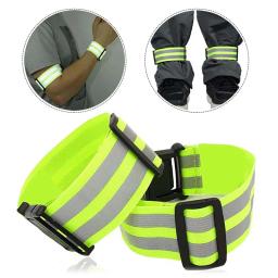 Braço reflexivo de segurança ajustável Wrist Band Belt, cinta esportiva, corrida noturna, cintura, tornozelo, elástico - Image 3