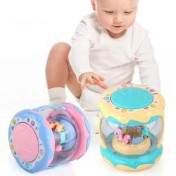 Mão tambor com projeção 3D para crianças, instrumento de percussão, brinquedo educativo, bonito - Image 1