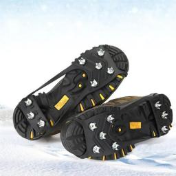 Grampos De Escalada Profissional, Anti-Skid, Gelo, Neve, Acampamento, Sapatos De Caminhada, Spike Grip, Equipamento Ao Ar Livre, 8 Studs, Inverno, 1 Par - Image 2