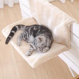 Cama para gatos, acessório para animais de estimação, divertidos, confortáveis, acolchoados, para pendurar, janela, peitoral removível - Image 3