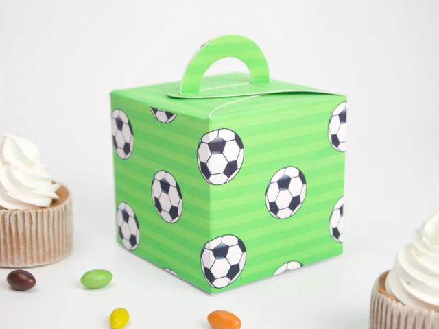 Caixa Lembrancinha de Futebol para Festas Infantins e Eventos Decorativos