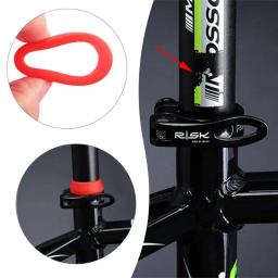 Bicicleta espigão anel poeira capa para mtb bicicleta de estrada ciclismo silicone à prova dwaterproof água caso selim acessórios da bicicleta protetora - Image 4