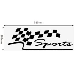 Bandeira de Esportes de Corrida de Carros Adesivo, Vinil Reflexivo, Criativo, Engraçado, Auto Decalques, Motocicleta, Car-Styling - Image 6