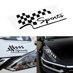 Bandeira de Esportes de Corrida de Carros Adesivo, Vinil Reflexivo, Criativo, Engraçado, Auto Decalques, Motocicleta, Car-Styling - Image 1