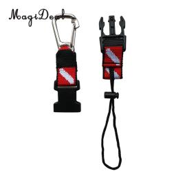 Magideal barbatanas máscara câmera luz keeper webbing correia para mergulho subaquático natação bcd - Image 3